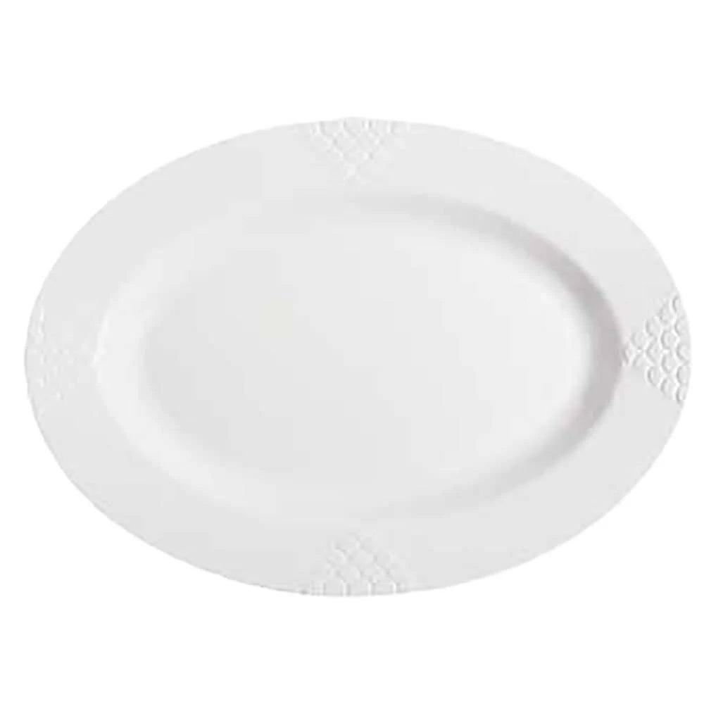 White Oval Platter R39440