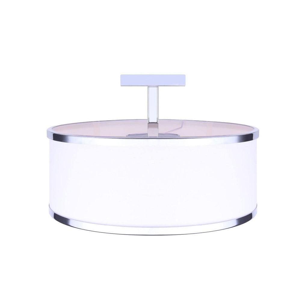 3 Light Semi Flush Chrome V3549