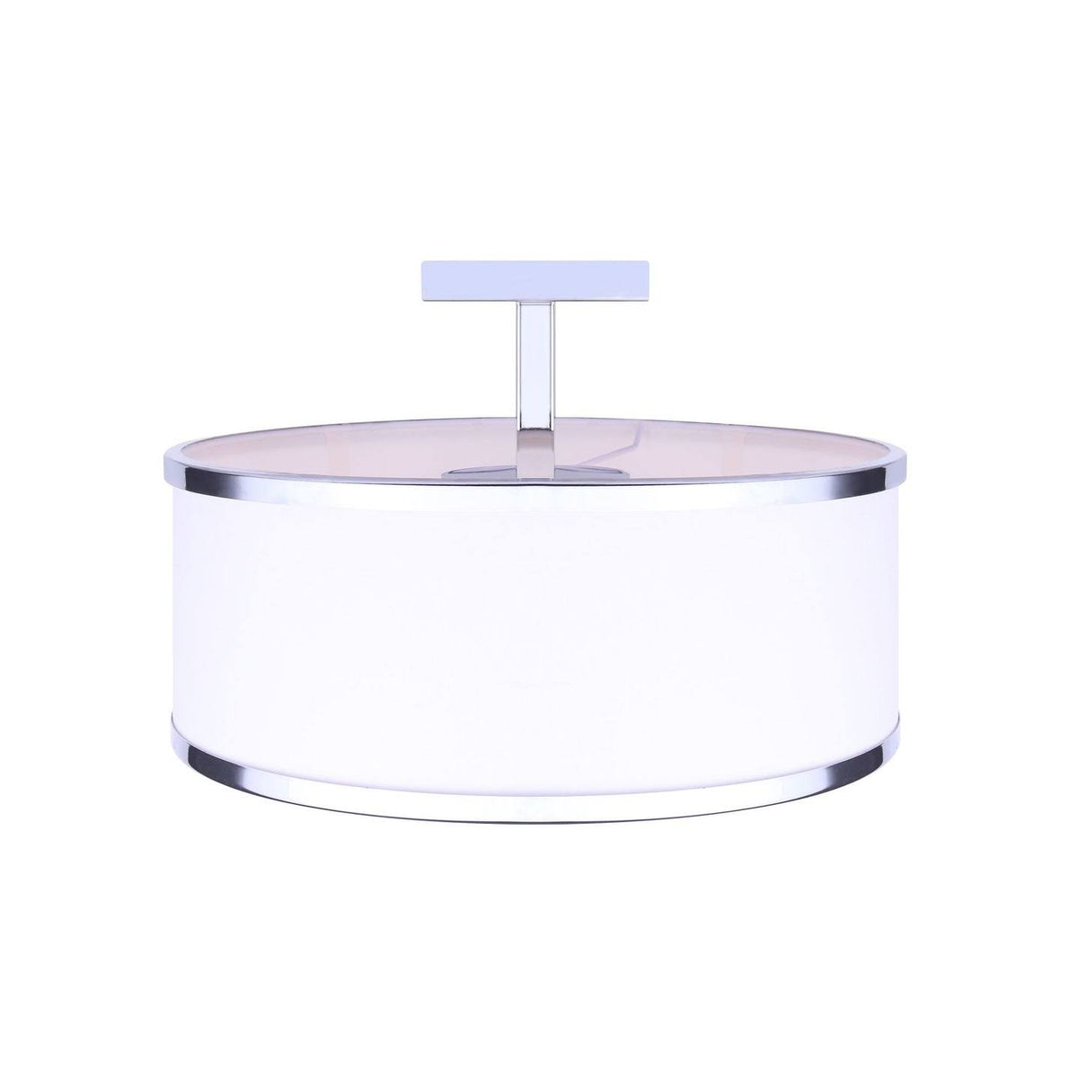 3 Light Semi Flush Chrome V3549