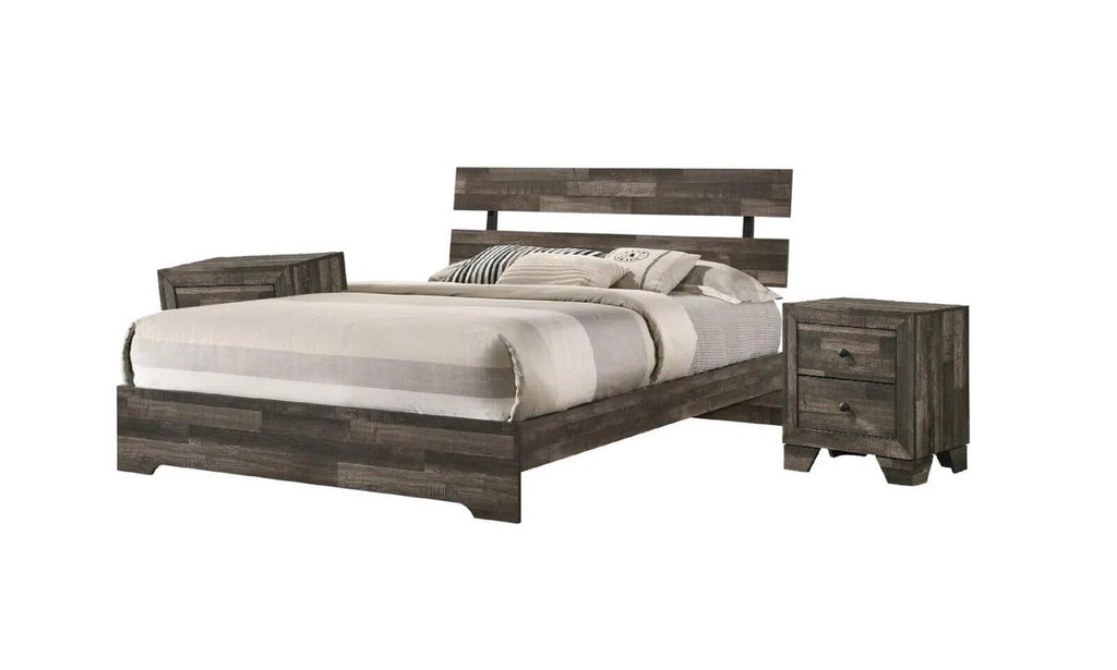 3pc Queen Size Platform Bedroom Set H745