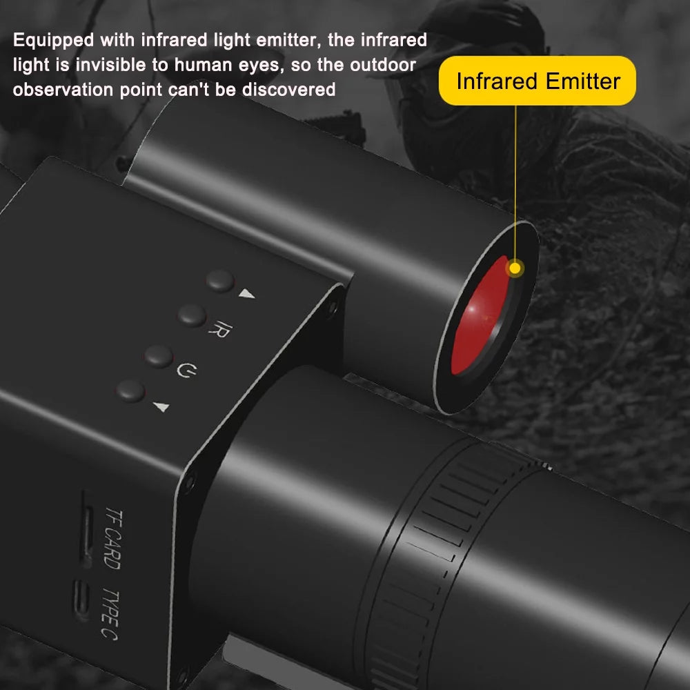 Handheld Portable Telescopic Sight 8-24X Magnify 1.54inch 320*320 Display 1.5X Photo Video Taking U908536