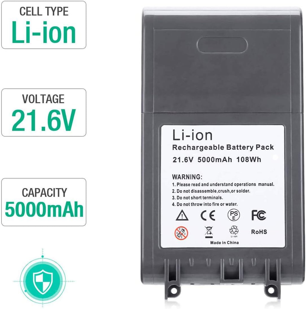 5.0Ah V8 Replacement Battery U636