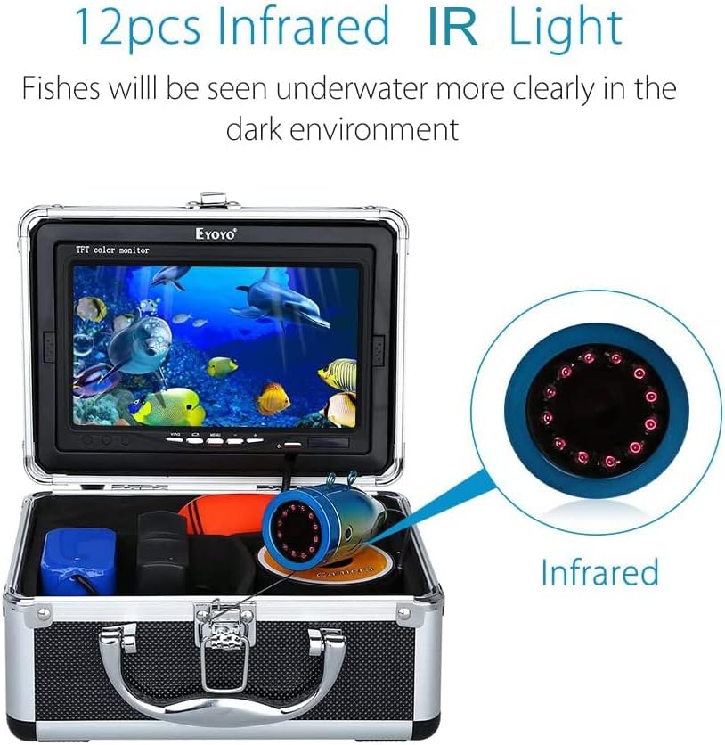 Portable Underwater Fishing Camera 1000TVL 7 inch LCD Monitor I96893