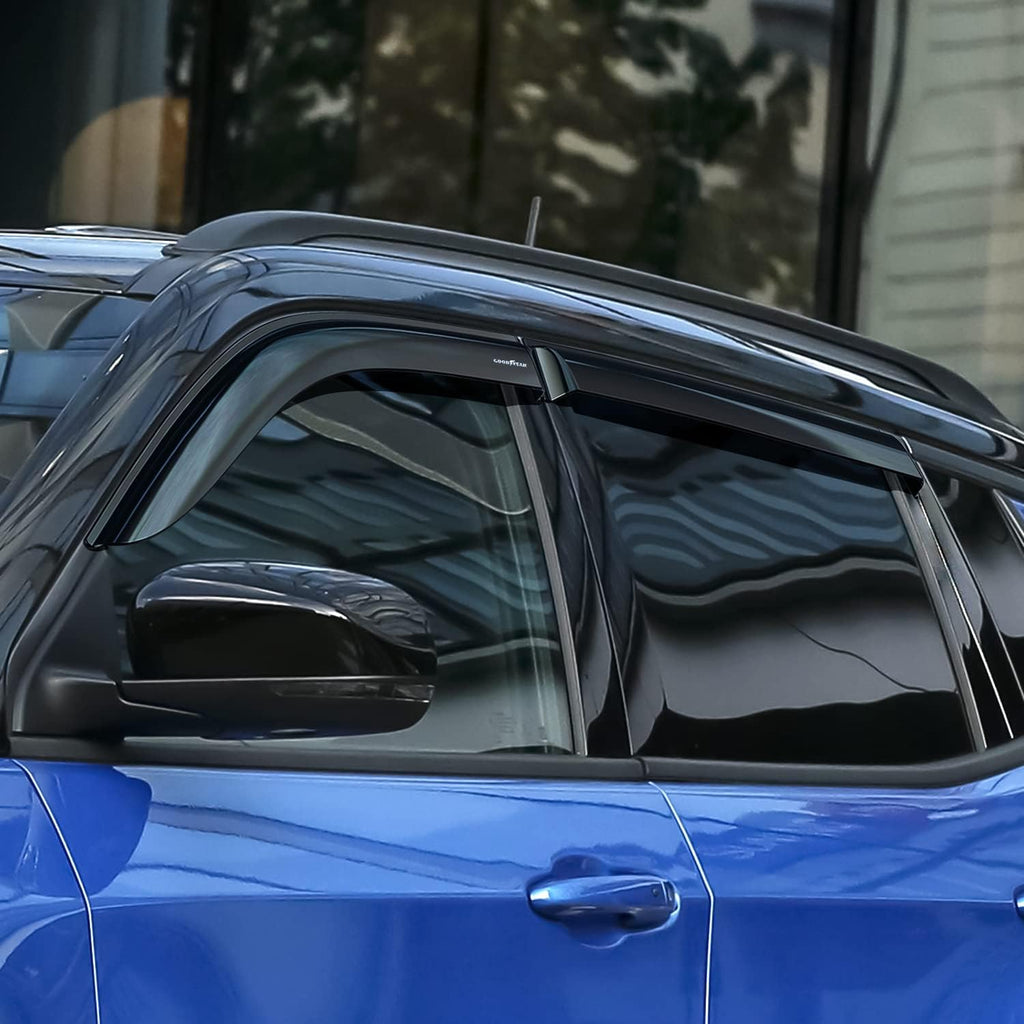 Shatterproof Window Deflectors, Tape-on Rain Guards, 4 pcs T739