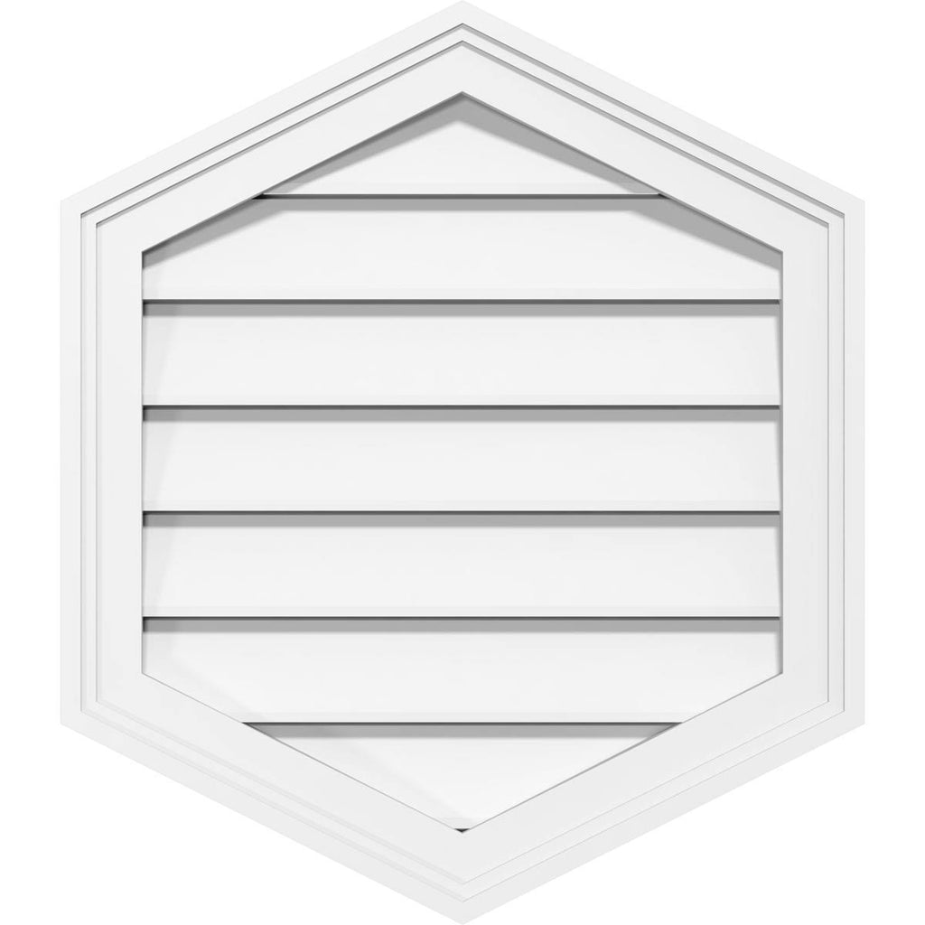 Vertical Peaked Surface Mount PVC Gable Vent T465