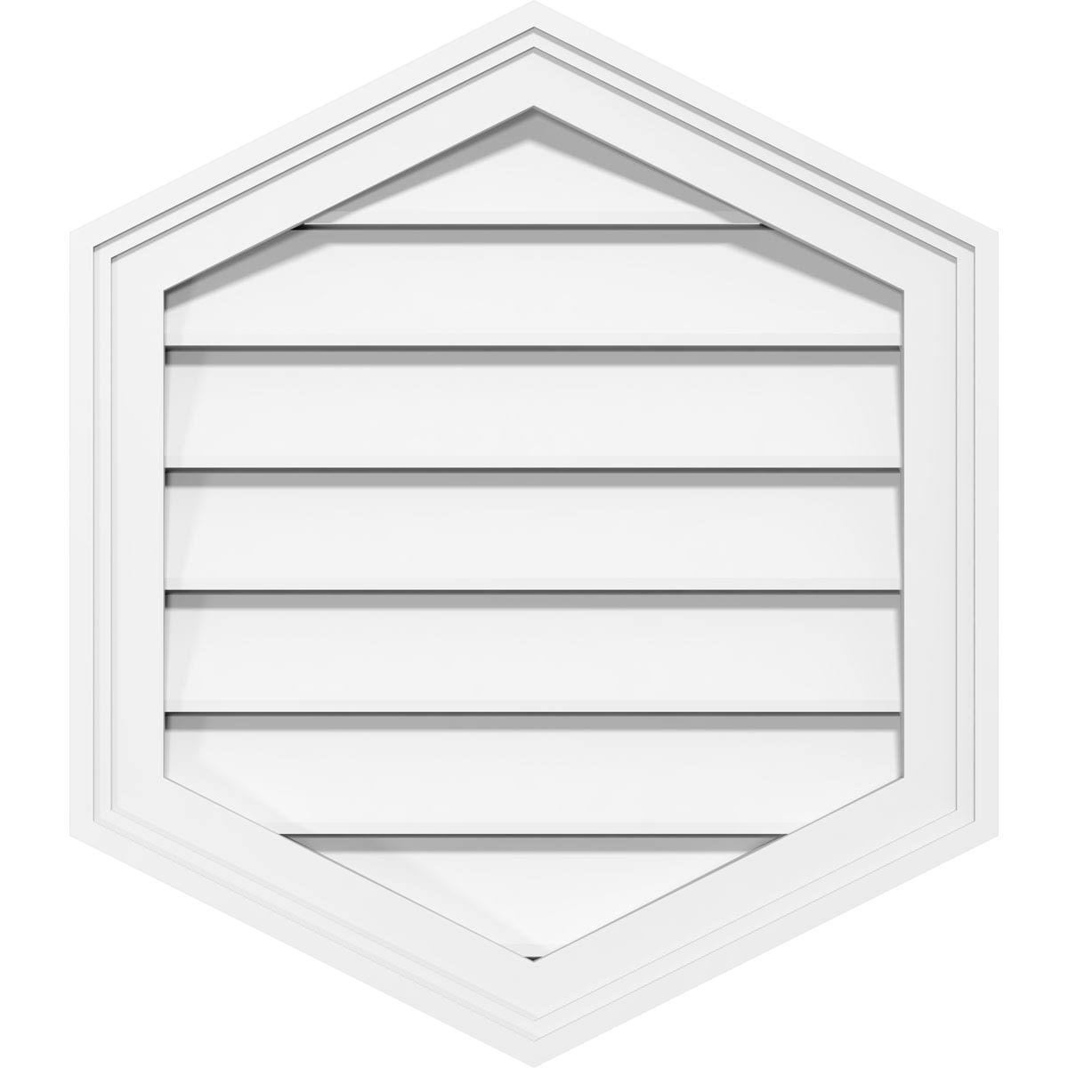 Vertical Peaked Surface Mount PVC Gable Vent T465