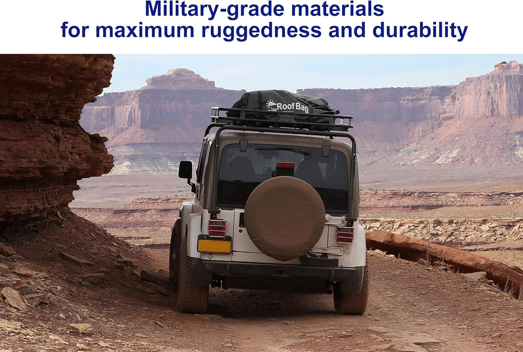 11 Cubic Feet Waterproof Rooftop Cargo Carrier with Straps and Mat X6026