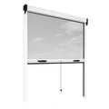 White Aluminum Fiberglass Retractable Bug Screen C335015