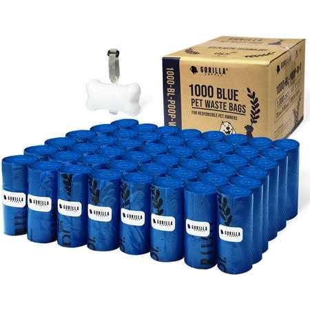 Dog Poop Waste Bags with Dispenser and Leash Tie R6448
