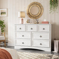 Gray 7 Drawer Wood Dresser V738