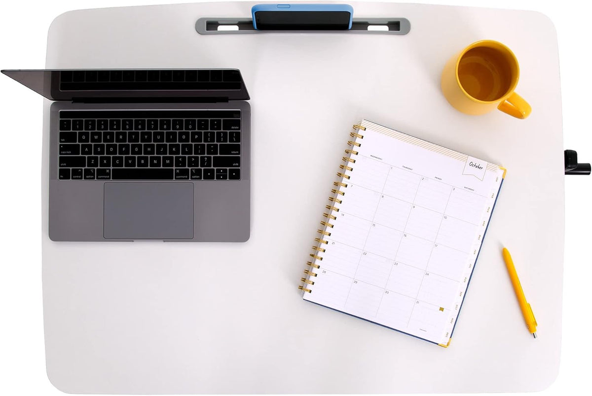 White 31in Portable Standing Desk N411