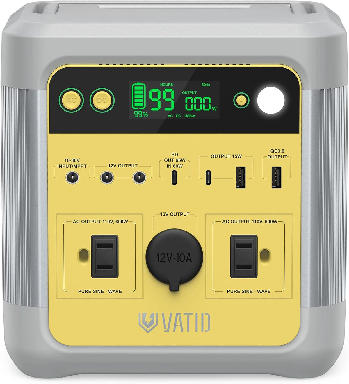 600W Portable Power Station 518Wh Solar Generator P17031
