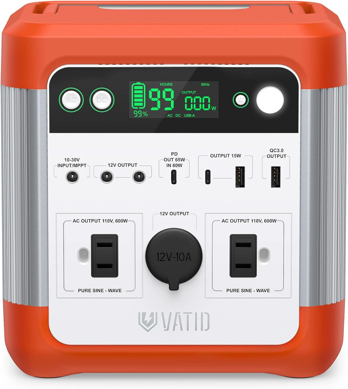 600W Portable Power Station 518Wh Solar Generator P17031