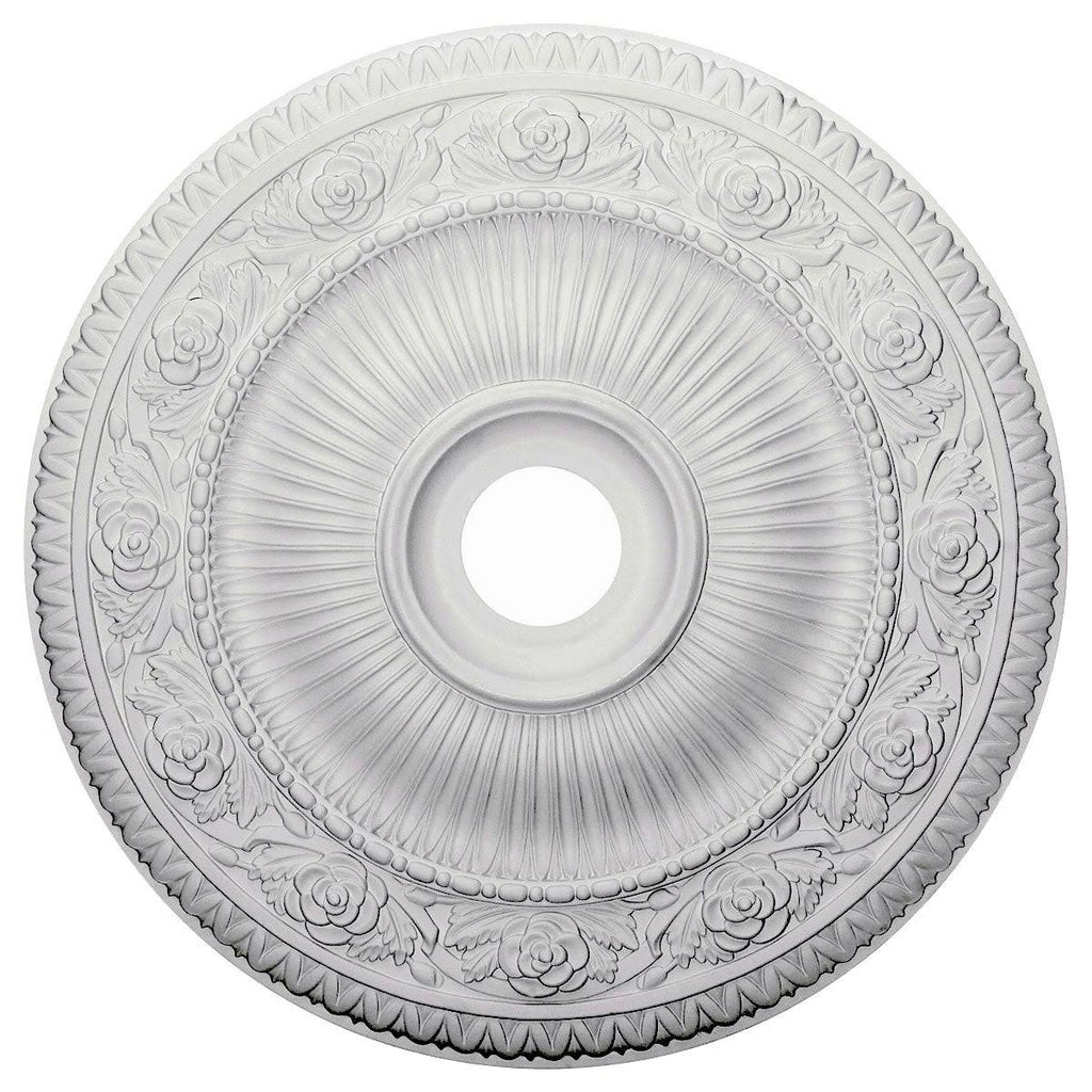 Hand-Painted Silver Ceiling Medallion F77850
