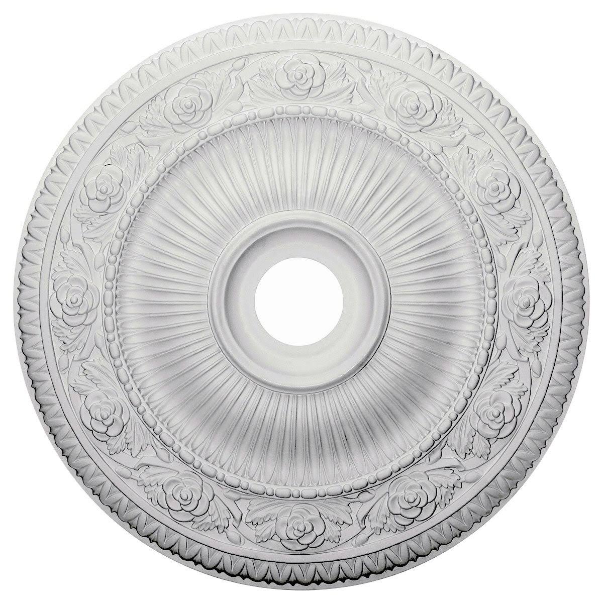 Hand-Painted Silver Ceiling Medallion F77850