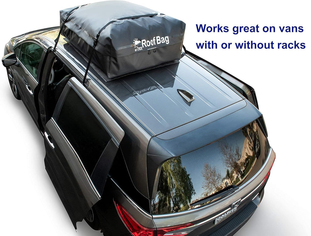 11 Cubic Feet Waterproof Rooftop Cargo Carrier with Straps and Mat X6026