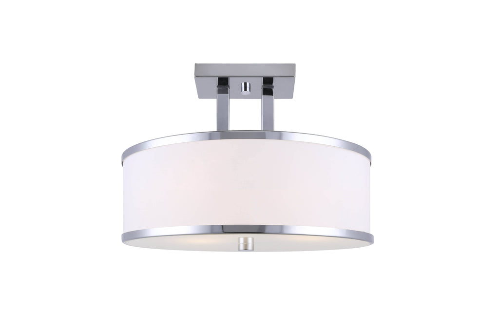 3 Light Semi Flush Chrome V3549