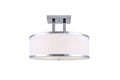 3 Light Semi Flush Chrome V3549