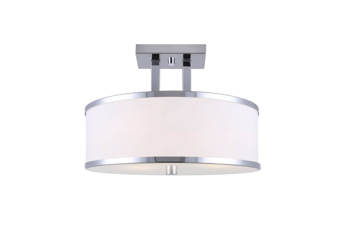 3 Light Semi Flush Chrome V3549