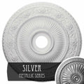Hand-Painted Silver Ceiling Medallion F77850