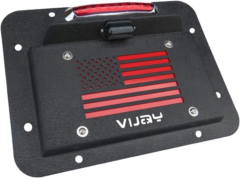 Spare Tire Delete License Plate Relocation Kit with Third Brake Light T19732