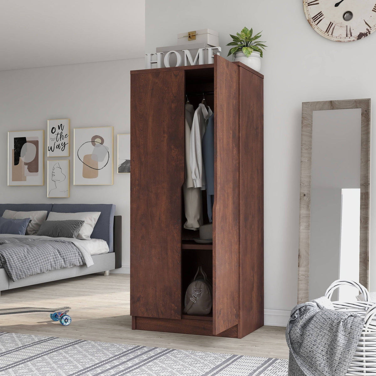 2-Door Wardrobe Armoire T899959