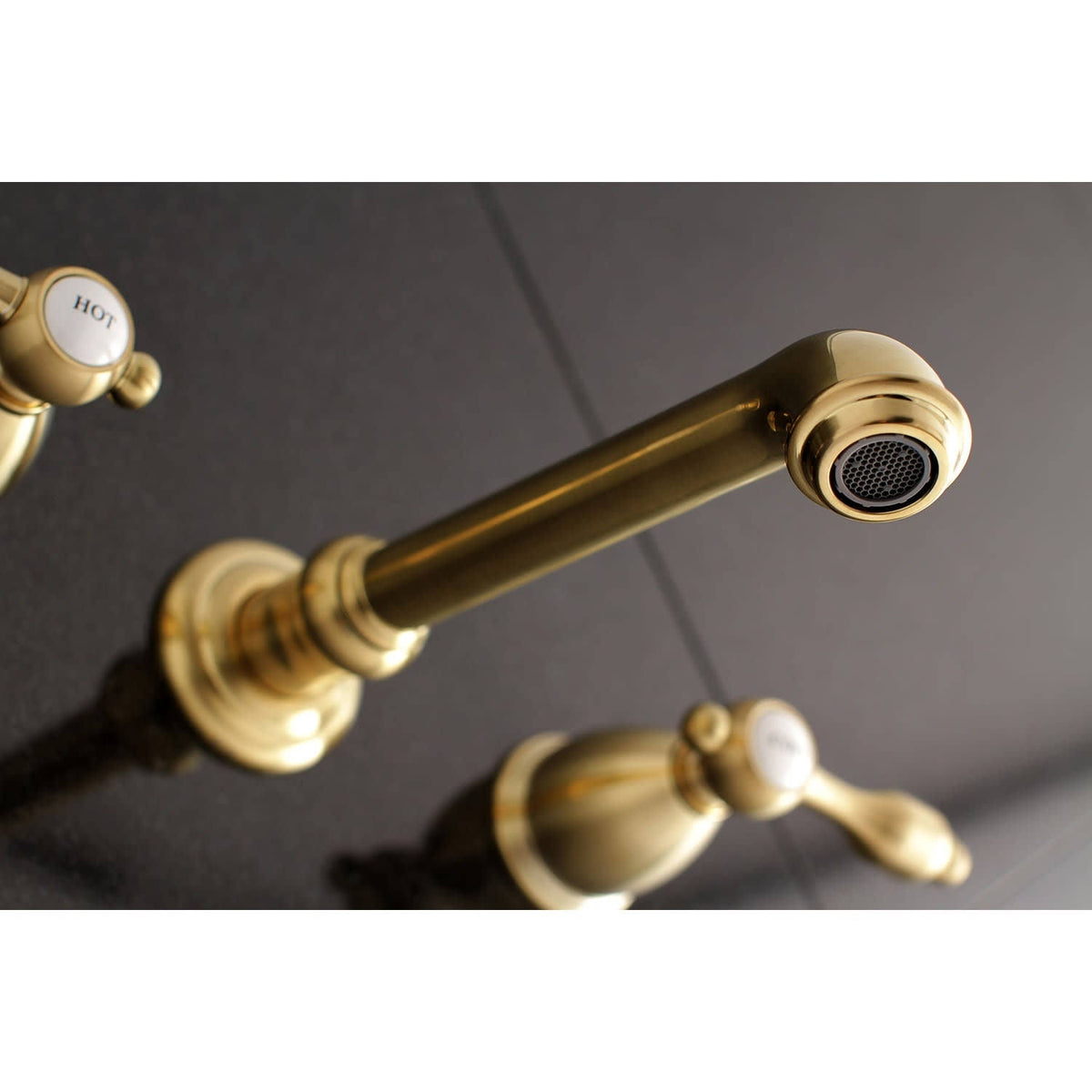 Wall Mount Roman Tub Filler Polished Chrome L25057