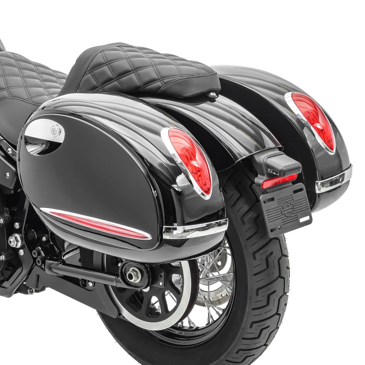 Black Hard Saddlebags Set N16671