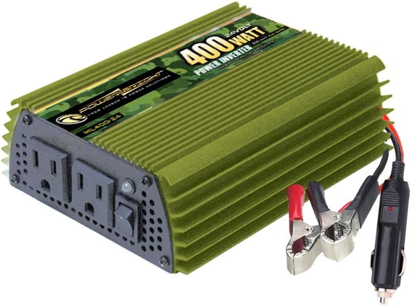 400 Watt 24V Modified Sine Wave Power Inverter with Dual 110V AC Outlets D52914