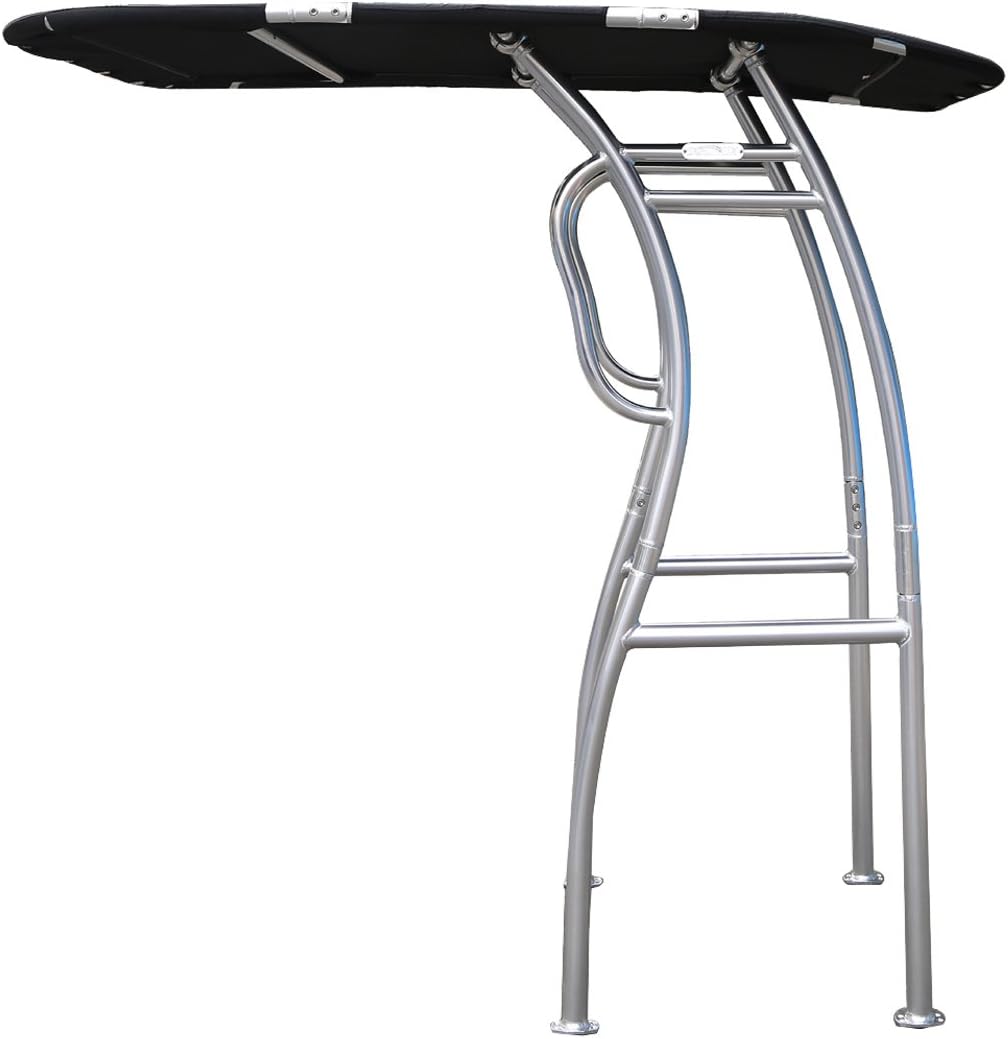 Folding Center Console Boat Tower Bimini Canopy Black L81711
