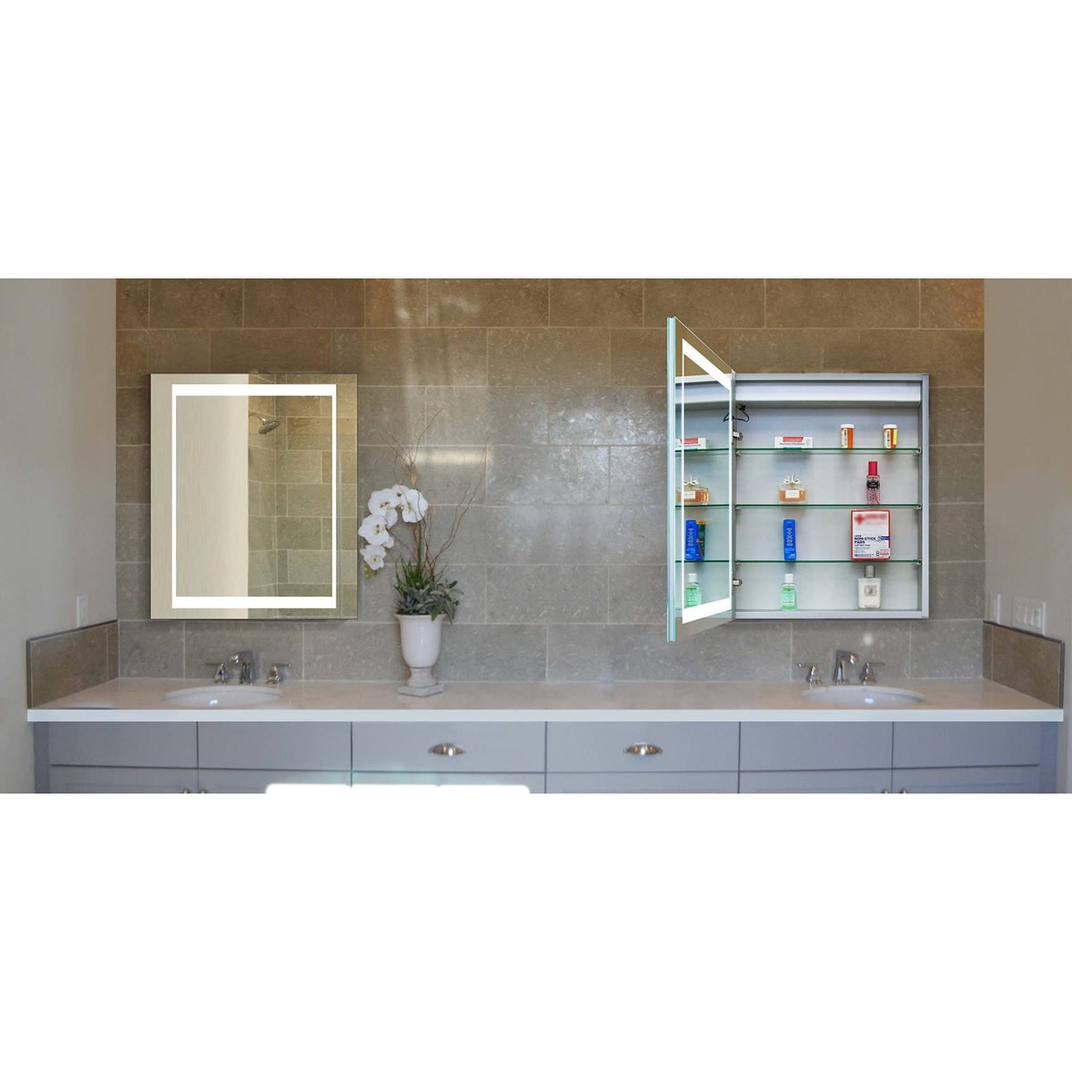 LED Mirrored Medicine Cabinet K2548