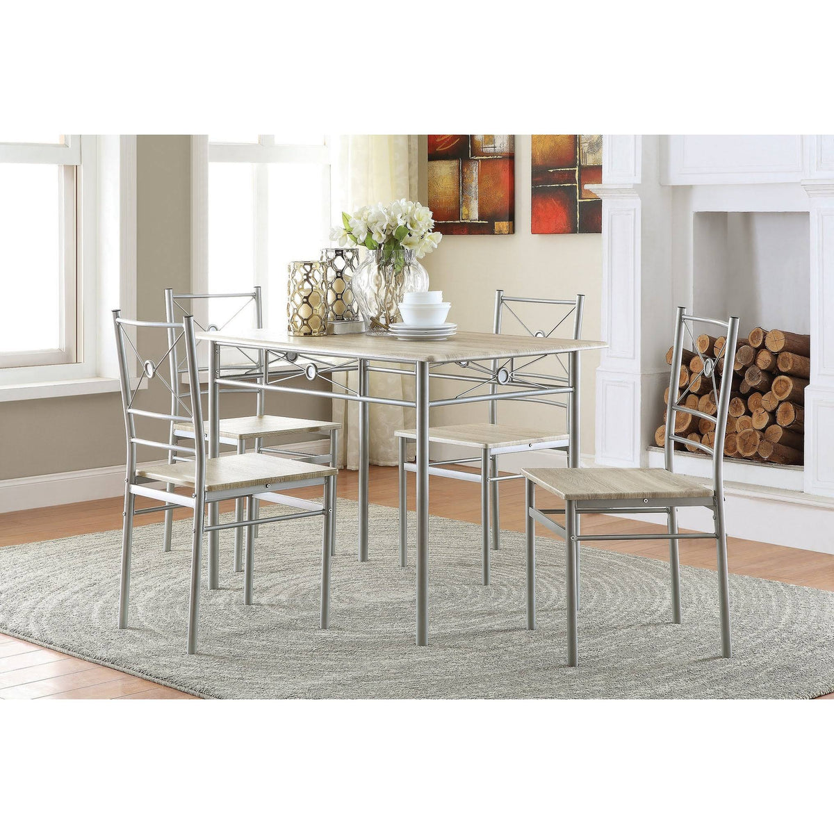 5-Piece Rectangle Dining Set F4851