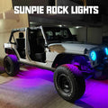 6 Pods RGBW LED Rock Lights with Remote Control Pack of 2 J21232