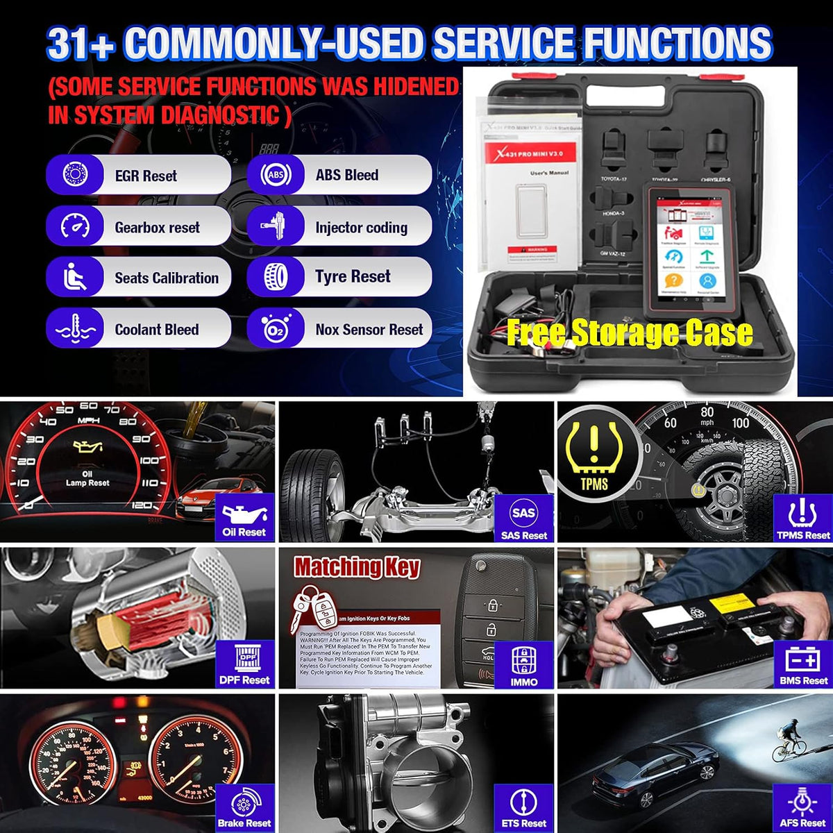 2022 Bidirectional Automotive Diagnostic Scanner H422614