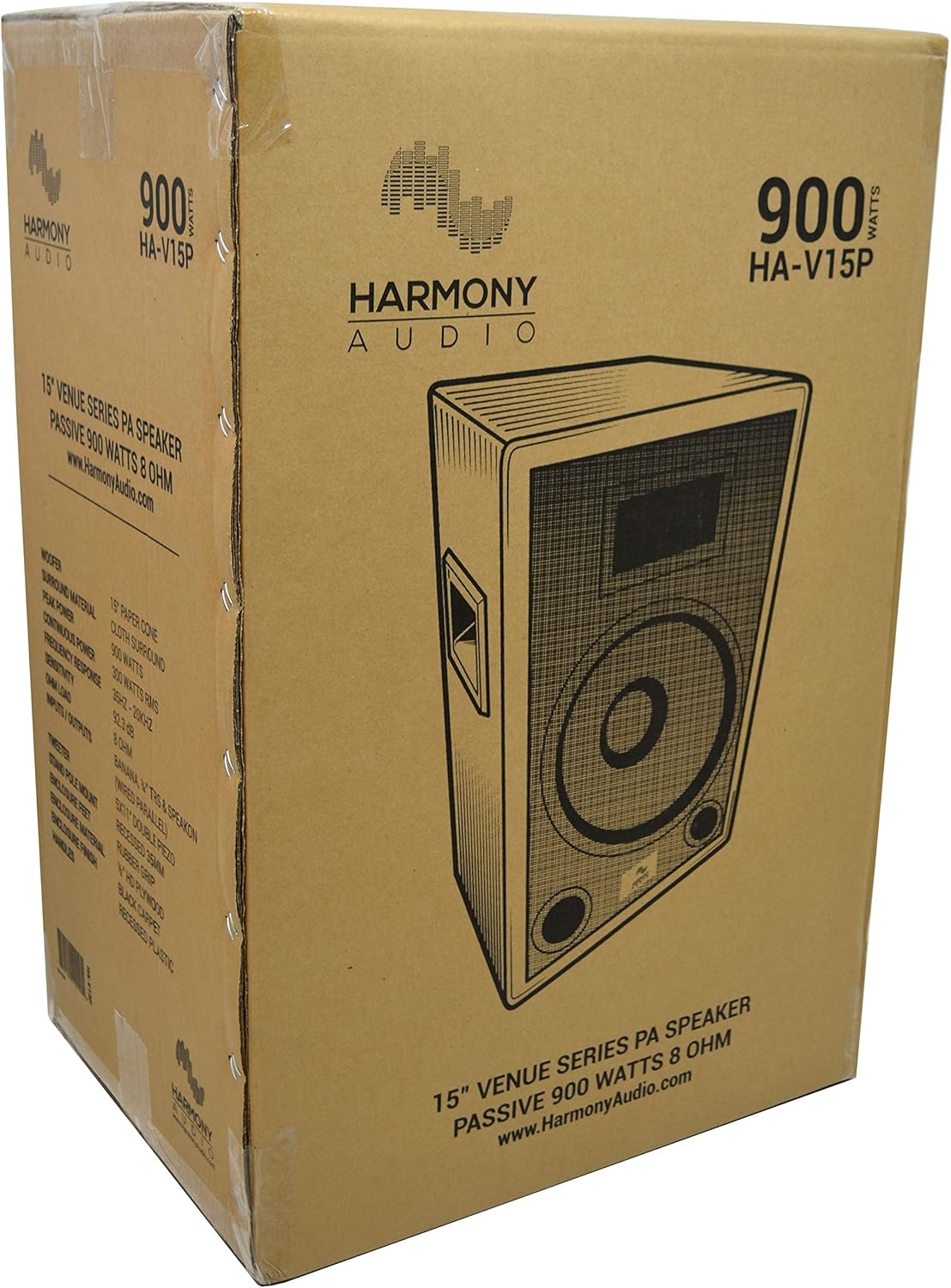 15 Passive 900W 2-Way PA Speaker Cabinet X993