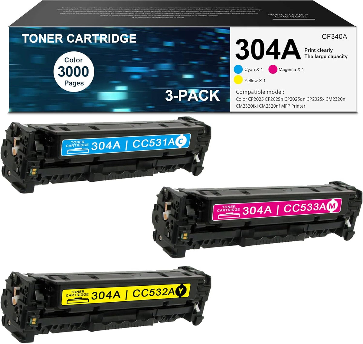 304A Toner Cartridge Replacement 3 Pack M940856