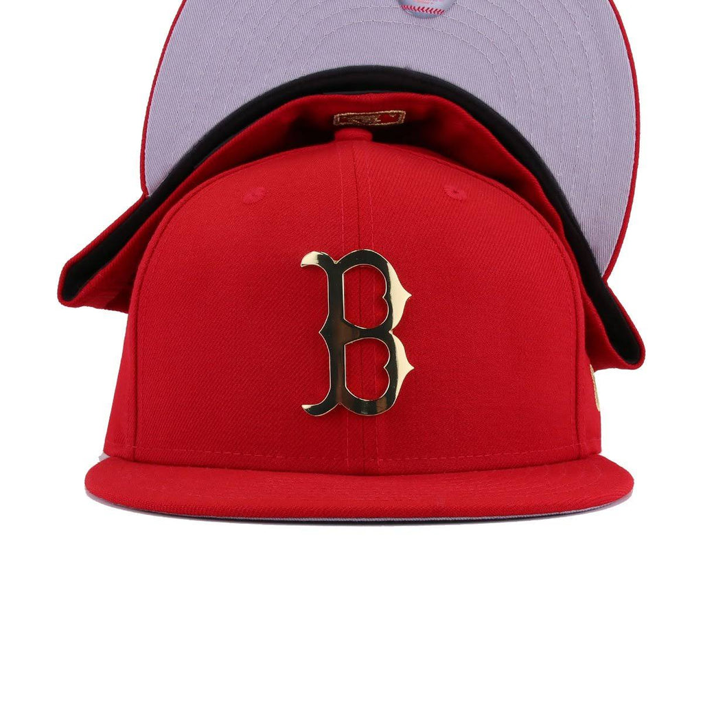 Scarlet Gold Fitted Baseball Hat W828432