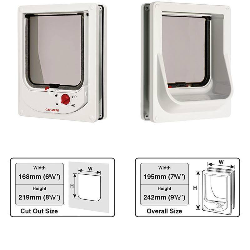 Electromagnetic Cat Flap White P645