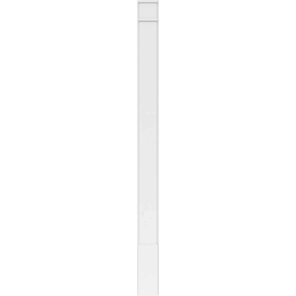 Plain PVC Pilaster with Standard Capital & Base (Pair) S2707