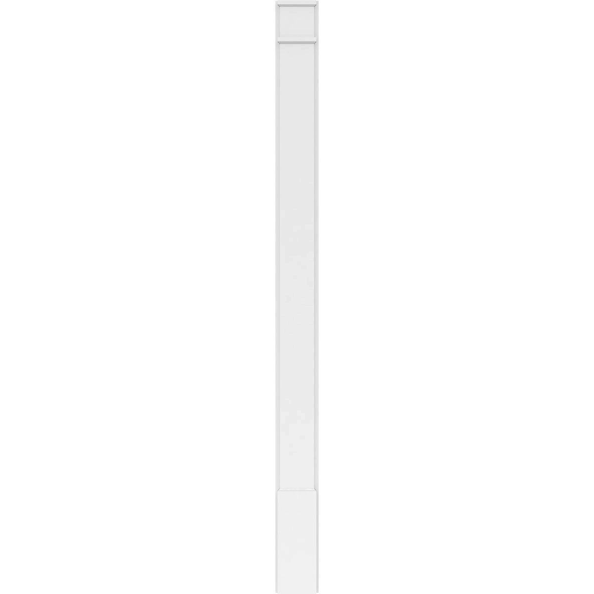 Plain PVC Pilaster with Standard Capital & Base (Pair) S2707