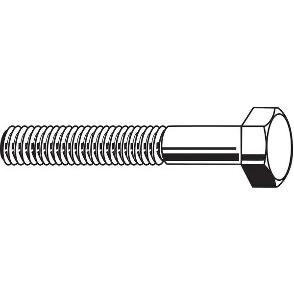 M12-1.75 Steel Hex Head Cap Screw Class 10.9 80mmL Zinc Yellow 25 Pk G98884