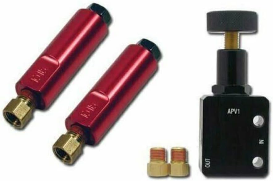 Adjustable Universal Proportioning Valve and 2PCS 10 Pound Residual Brake Pressure Check Valve Pack of 2 L4665
