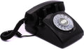 White Rotary Retro Phone with Classic United States Rotary Dial Inlay Pack of 2 G70081