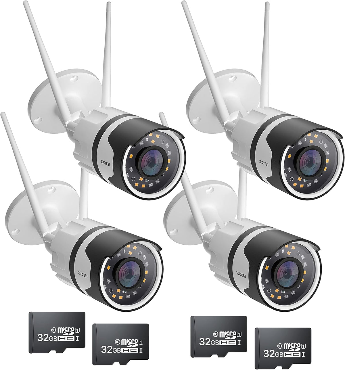 1080P Security Camera 3.6mm Lens 24 IR-LEDs Waterproof L53460