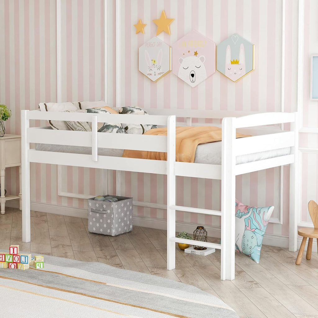Twin Loft Beds with Slide and Staircase Z9186