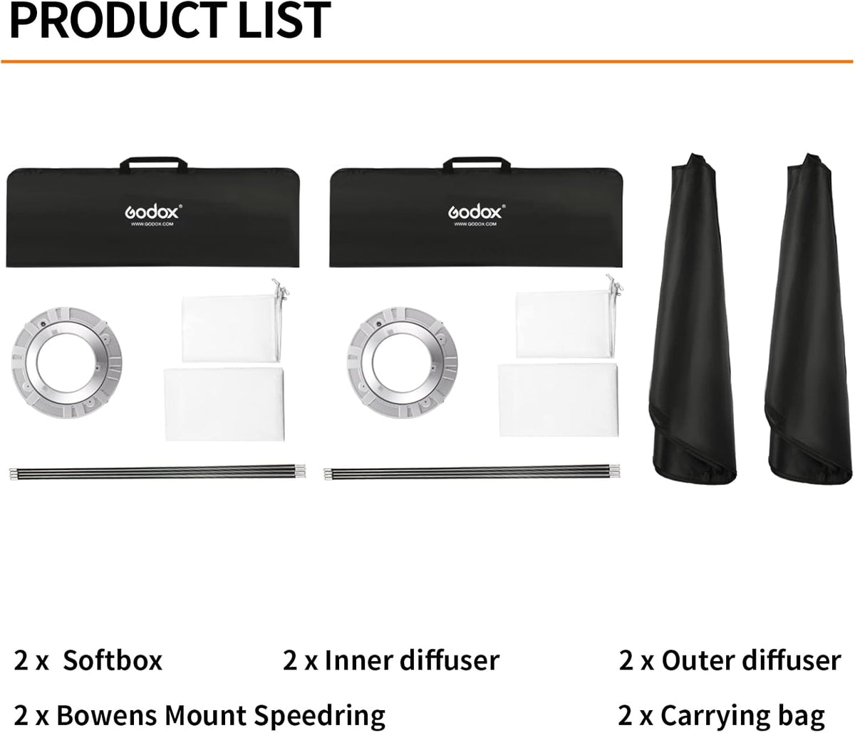 60x60cm Square Softbox Reflector with Bowens Mount and Carry Bag J827