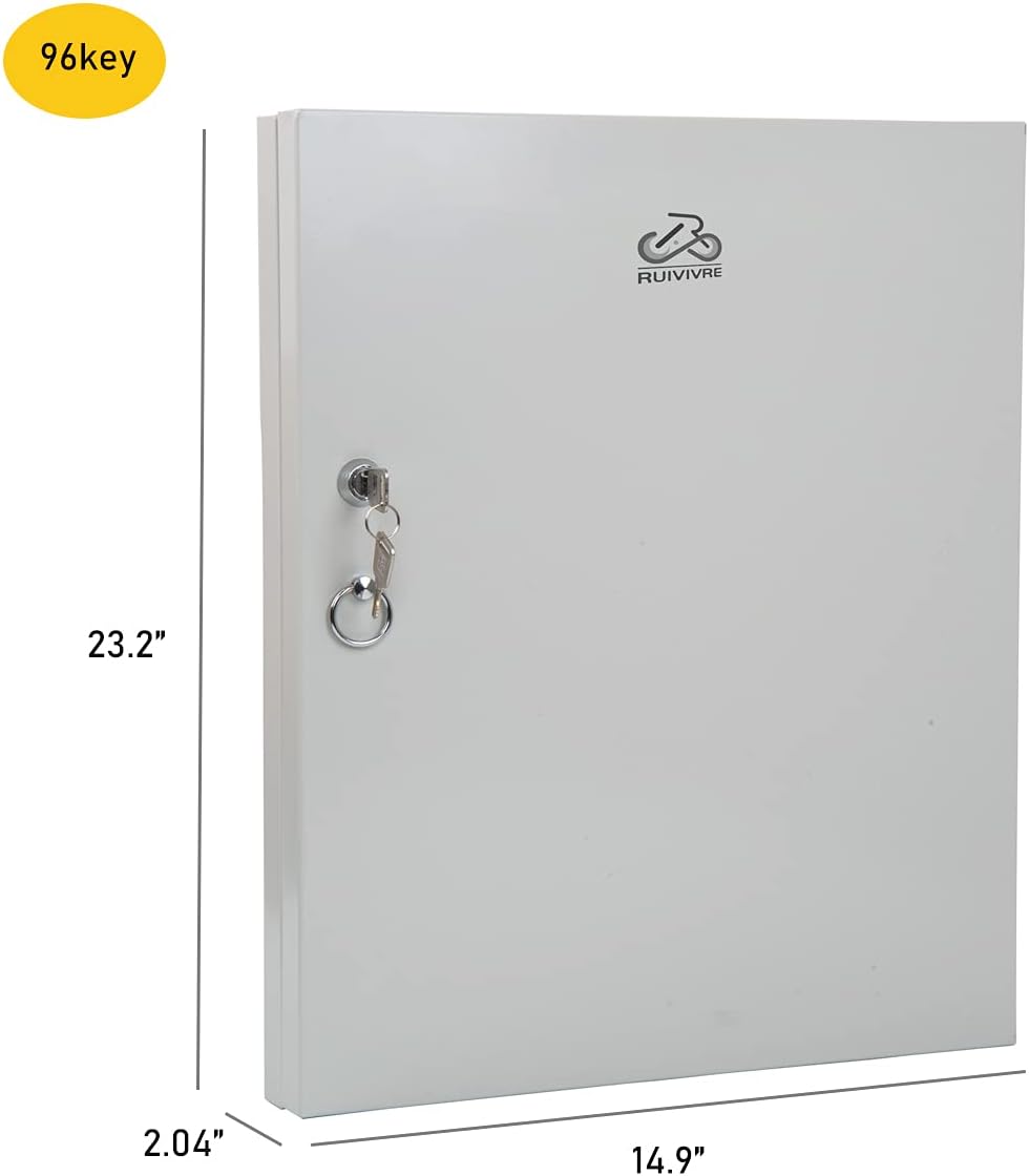 Wall Mount Key Organizer with Combo Lock 96 Key Z216