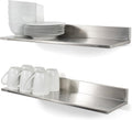 Stainless Steel Wall Shelf Set of 2 T54113