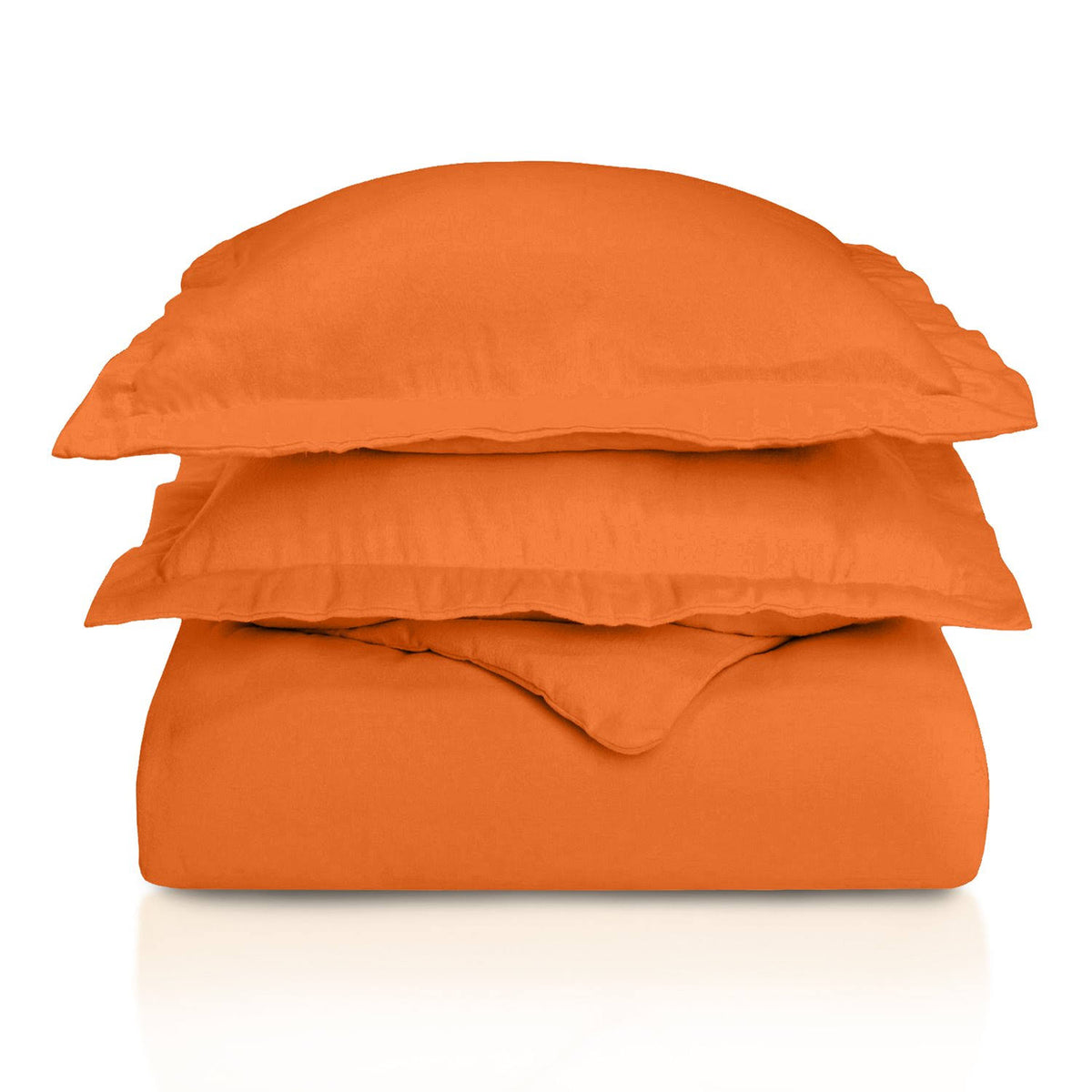 Solid Cotton Flannel Duvet Cover Set King/Cal King I9042