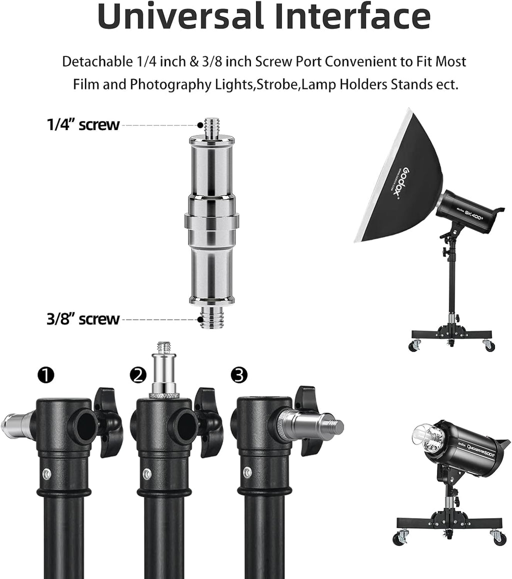Photography Tripod Light Stand Base with Casters E3196